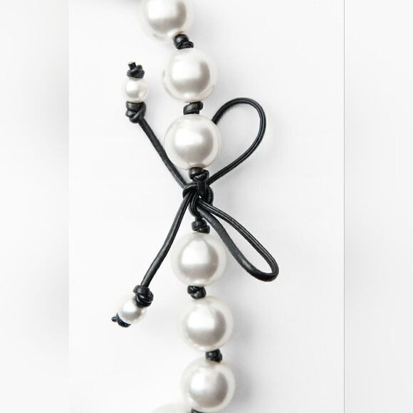 ZARA PACK OF 2 FAUX PEARL NECKLACES - Picture 7 of 10